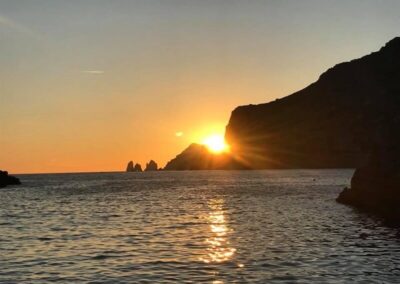 sunset on Capri Island